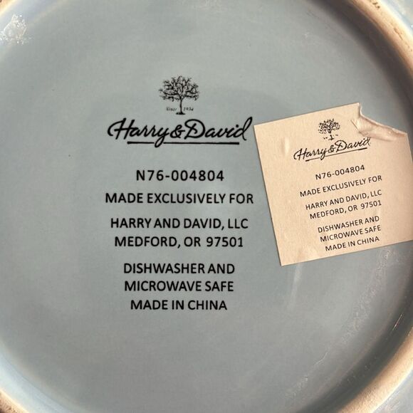 Harry & David Set of 3 Winter Scenes Plates - Picture 6 of 10